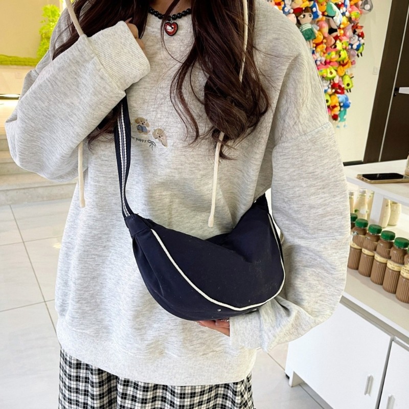 HSV Slouchy Túi Bánh Bao Lưỡi Liềm Túi Đeo Ngang Nữ Túi Đeo Mặt Trăng Túi