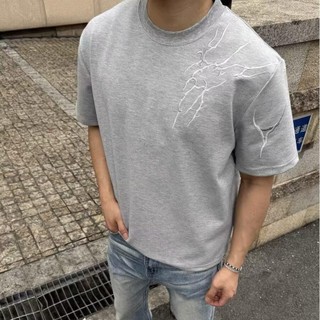 Áo thun nam GKSSS tay ngắn đường phố cao cấp Mỹ chất lượng cao phong cách trung tính gai góc cổ tròn tay ngắn