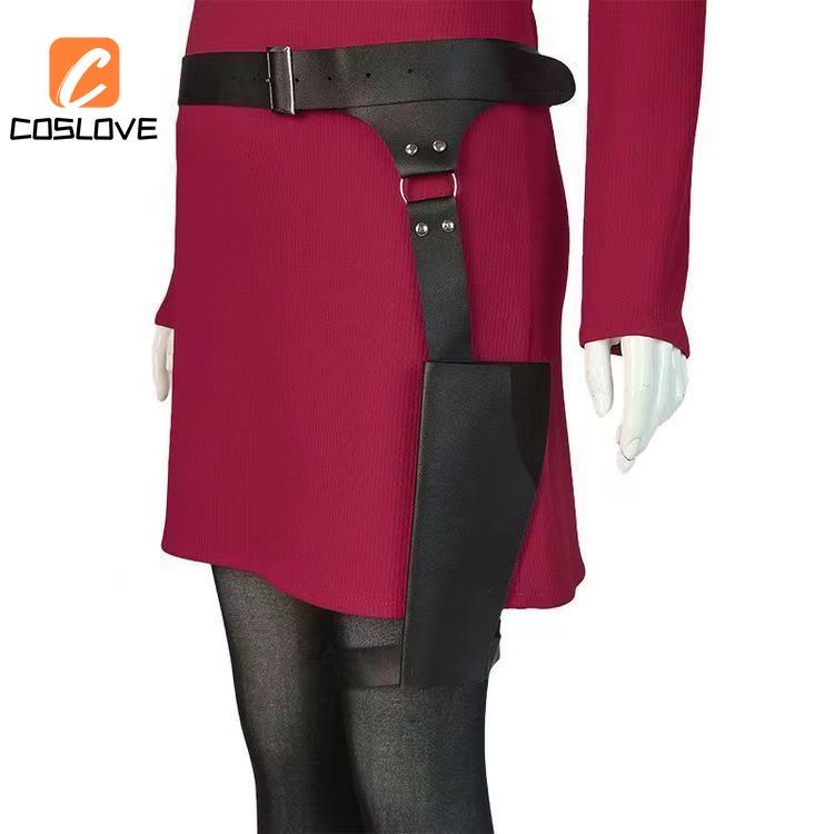Resident Evil 4 Ada Wong Cosplay Quần Áo Trọn Bộ Trang Phục Phù Hợp Với Người Phụ Nữ Dài Đỏ Đầm Cosplay Váy Comiket Show