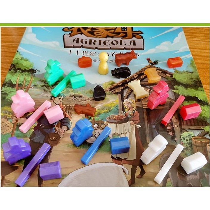 Boardgame Agricola Revised Edition + Exp 5-6 player bản Trung Engsub có luật Việt Tigarboardgame