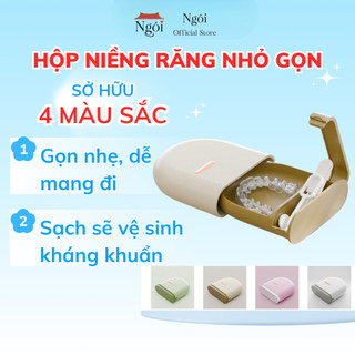 Hộp Đựng Khay Niềng Răng Nhỏ Gọn, Lọ Đựng Niềng Răng Duy Trì Có Nắp Đậy Trend Đa Dạng Màu Sắc NGÓI HOME - KDNR01