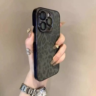 Ốp Điện Thoại In Hình Da Báo Sang Trọng Cho iPhone 11 12 13 14 15 16 Pro Max Plus Chống Sốc Bumber Trường Hợp