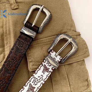 Kudosation Vintage Punk Thắt Lưng Nam Nữ Gothic Đa Năng Thắt Lưng Thời Trang Hợp Thời Trang Da Dây Thắt Lưng Quần Jean Thắt Lưng Trang Trí Quà Tặng