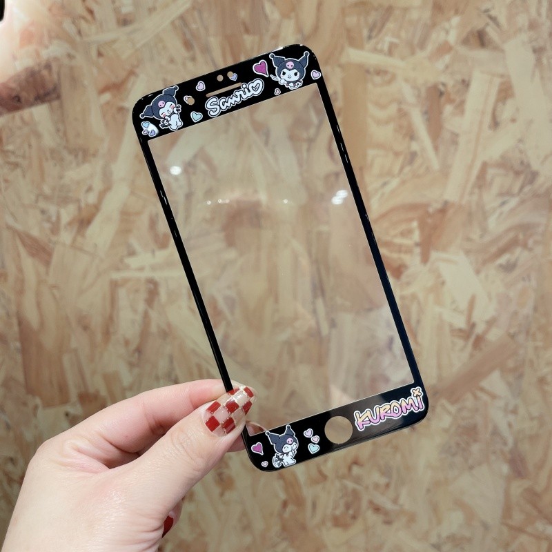 Kính Cường Lực Hoạt Hình Kính Cường Lực Bảo Vệ Toàn Diện 4.7 5.5 inch Cho iphone 7 8 plus 4 4s 5 5s se 6 6s se2 se3