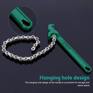 Cờ lê xích thép trắng 12 inch & 9 inch, Mỏ lết xích siêu cứng, Cờ lê răng cưa mở nắp lọc dầu nhớt, Vam tháo cốc lọc dầu
