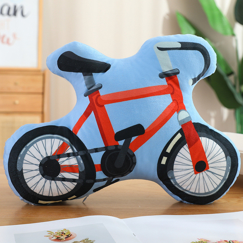 Mô Phỏng Vận Chuyển Sang Trọng Đồ Chơi Mô Phỏng Xe Đạp Xe Lửa, Máy Bay Búp Bê Gối Vận Chuyển Gối Mềm Đầy Gối Phòng Ngủ Búp Bê Giáo Dục Trẻ Em Quà Tặng Sinh Nhật