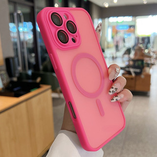Yadun Từ Tính Mờ Acrylic Sa Mạc Vàng Matte Cho IPhone 16 15 14 Plus 13 12 11 Pro Max Ống Kính Bảo Vệ Toàn Diện Chống Vân Tay Chống Rơi