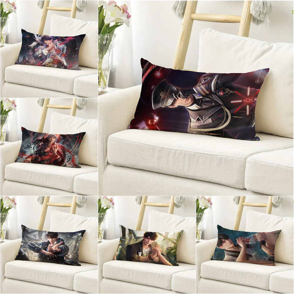 Vỏ gối Love and Deepspace Caleb Vỏ gối bằng vải Polyester in một mặt (Không có lõi)