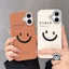 Ốp Điện Thoại Da PU Dễ Thương Cho Tecno Camon 50 40 Pro Premier Spark Go 3 2 50 40C 40 30C 30 Pro Plus POP 20 10 9 Pova 7 Ultra 6 Neo Vỏ Đơn Giản Mặt Cười Chống Sốc Vỏ Mềm