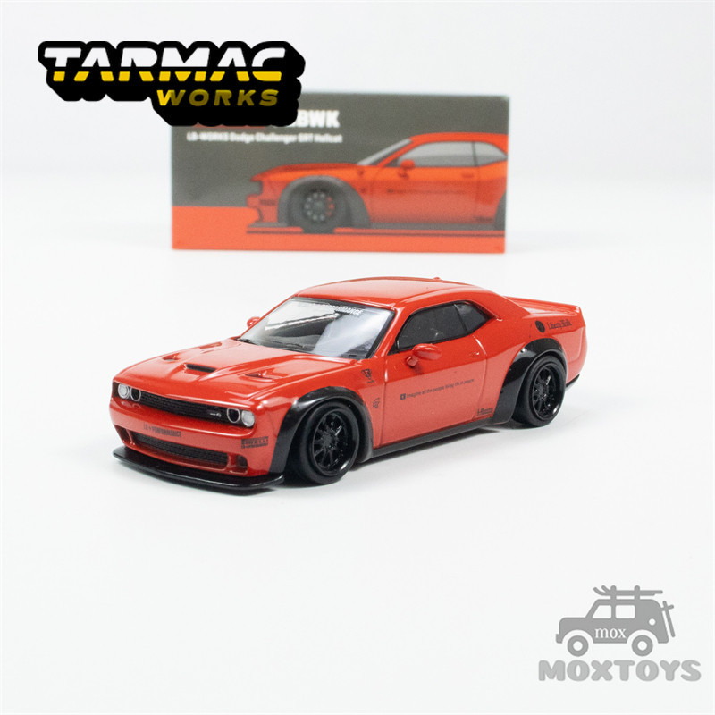 Dodge Challenger SRT Hellcat LB Works Rouge - Miniature 1:64 Tarmac Works T64G-TL039-RE