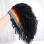 Tóc giả dreadlocks reggae hip hop lạ mắt, được làm từ sợi tổng hợp chịu nhiệt, phù hợp cho tiệc Halloween và thời trang đường phố