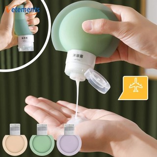 2 Cái / bộ Chai Có Thể Đổ Lại Chất Lượng Cao Silicon Mềm Lotion Hộp Đựng Bóp Ống Di Động Du Lịch Dầu Gội Chai