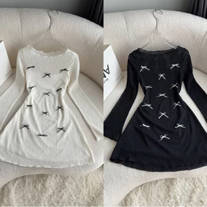 ĐẦM LƯỚI XOÈ ĐÍNH NHIỀU NƠ CHẤT LƯỚI XỐP QC CÓ LÓT A33