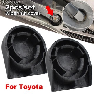 Lookshow 2 Chiếc Xe Phía Trước Kính Chắn Gió Khăn Lau Cánh Tay Đai Ốc Mũ Bu Lông Dành Cho Xe Toyota Corolla E140 E150 E170 E210 Verso Yaris Auris T7W5