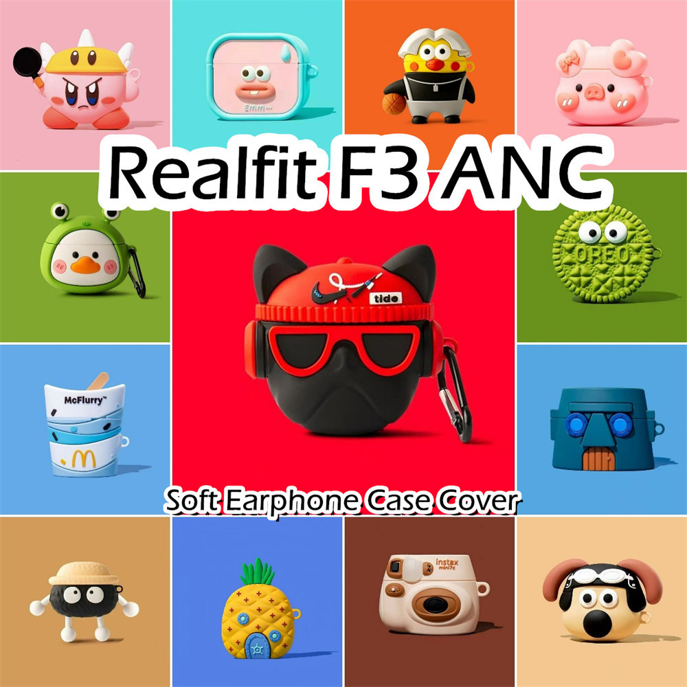 [Ngôi sao tương lai] Dành cho vỏ Realfit F3 ANC Vỏ tai nghe silicon mềm hoạt hình thú vị NO.2