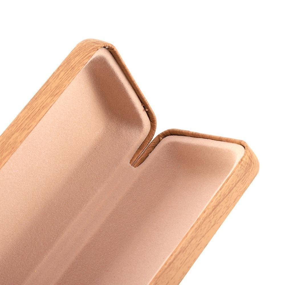 Kính MERIGGIARE, Hộp Kính Mắt Da PU Bảo Vệ Kính, Hộp Đựng Kính Vỏ Cứng Hạt Gỗ Di Động Nam