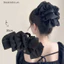 Thi Thời Trang Tuyn Nơ Lớn Đám Mây Lấy Kẹp Thanh Lịch Retro Nữ Lưới Sợi Đuôi Ngựa Bím Vuốt Kẹp Phụ Kiện Tóc Quà Tặng Mũ Đội Đầu VN