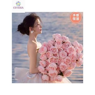 Bó hoa mẫu đơn siêu lớn dùng Chụp ảnh  bó hoa hồng cầm tay dưỡng ẩm, mô phỏng đạo cụ chụp ảnh cổ điển Hàn Quốc