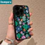 ibumpers Ốp Lưng IPhone Xinh Độc Đáo Hoa Hoạt Hình Cho IPhone 16 15 14 12 13 11 Pro Max IP 7 8 Plus X XS XR Ốp Điện Thoại Silicon Mềm Chống Sốc
