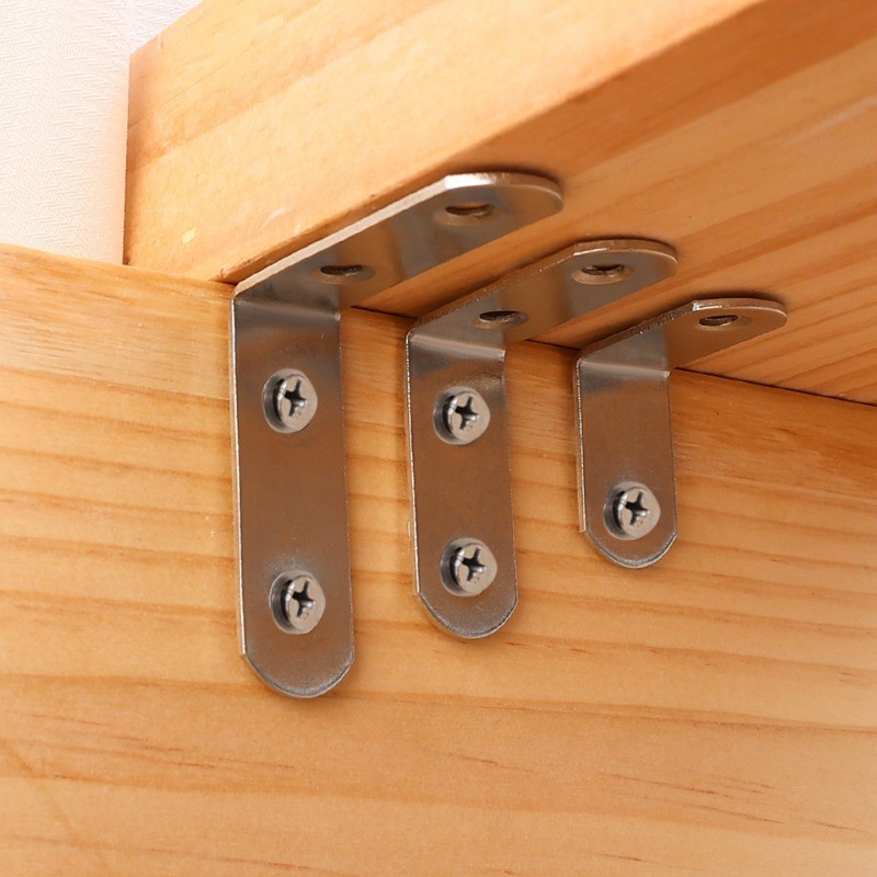 [Đặc sắc] Nẹp vít bằng thép không gỉ - Giá đỡ cố định chân ghế - Phụ kiện buộc đồ nội thất - Mã góc khớp cửa - Giá đỡ bảng phân vùng