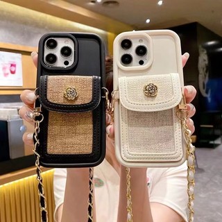Ốp Điện Thoại Ví Sang Trọng Cho OPPO A6 GT Max A5 A5i Pro F31 Pro Plus Reno 15 14 Find X9 Pro X8S X8 Ultra K13 Turbo Pro Camellia Vỏ Thẻ Ví Mềm