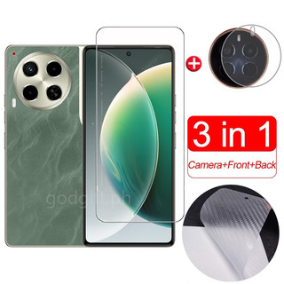 Dành Cho Tecno Camon 30 5G HD Kính Cường Lực Bảo Vệ Màn Hình Cho Tecno Camon 30 20 Premier 19 4G 5G Pova 6 Neo 5 Spark Go 2024 10 20 Pro 10C 20C Phim Đen Và Phim Ống Kính Máy Ảnh