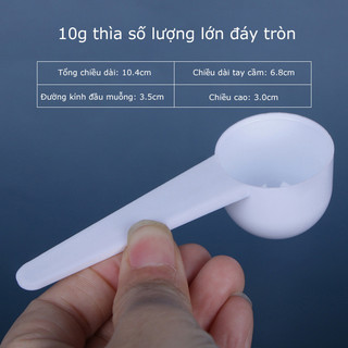 Combo 10 thìa đong định lượng sữa gia vị nấu ăn 1g 3g 5g 10g nhựa PP an toàn sức khỏe SUNND