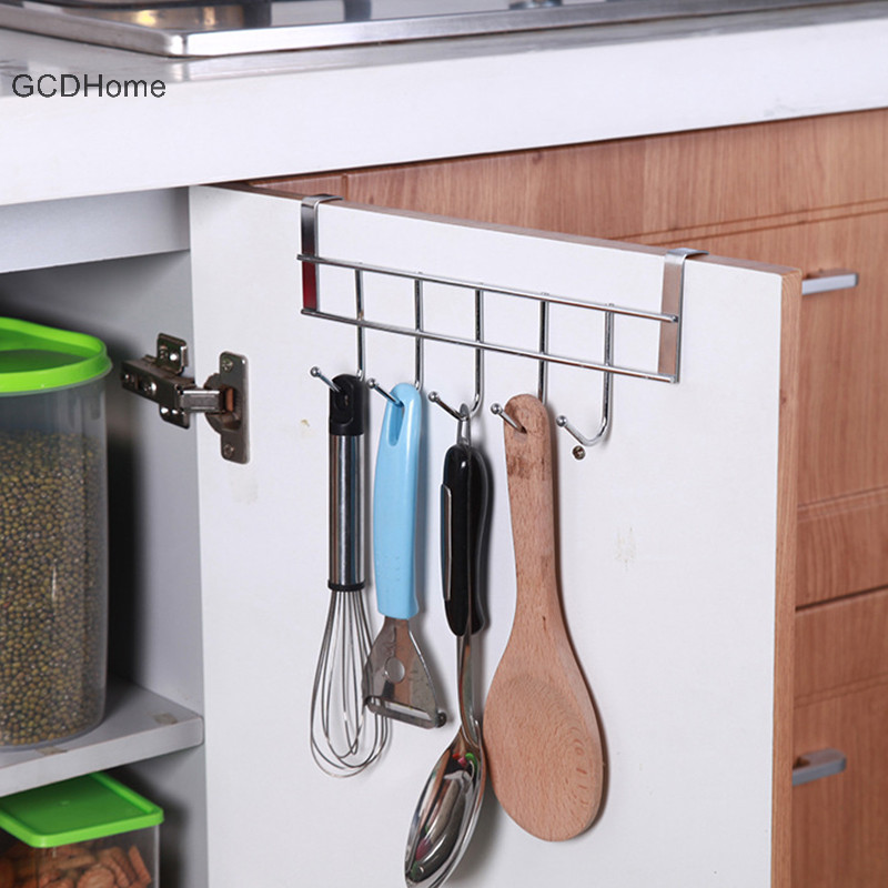 Gcdhome 5 Móc Quần Áo Áo Áo Móc Treo Khăn Giá Đỡ Kệ Trên Cửa Nhà Phòng Tắm HOT
