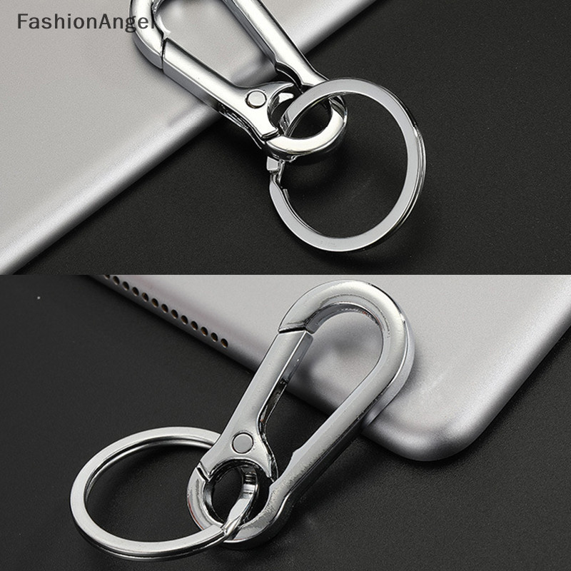 Fashionangel Nam Inox Bầu Khóa Móc Khóa Thắt Lưng Kẹp Chống Mất Khóa Treo TH