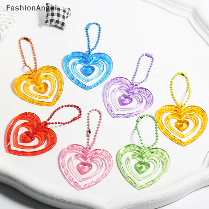 FashionAngel Trái Tim Rỗng Mặt Dây Album Ảnh Trang Trí Album Mặt Dây Chuyền Móc Khóa Móc Khóa Túi Chìa Khóa Trang Trí Chìa Khóa TH