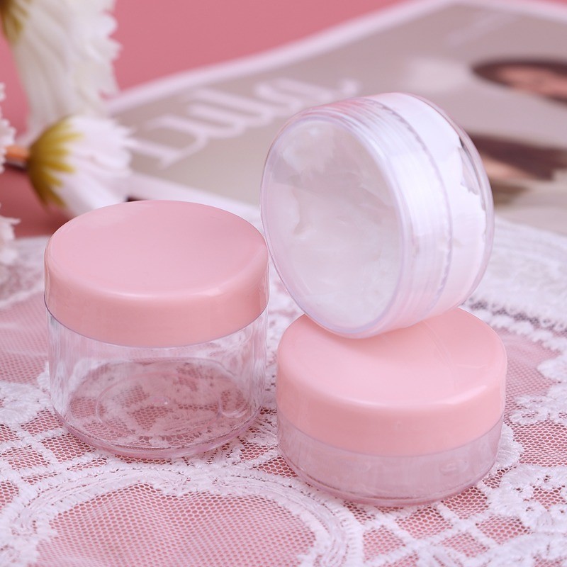10 / 20g Travel Portable Eyeshadow Cream Lip Balm Jar - Chai trang điểm mỹ phẩm bằng nhựa rỗng trong suốt