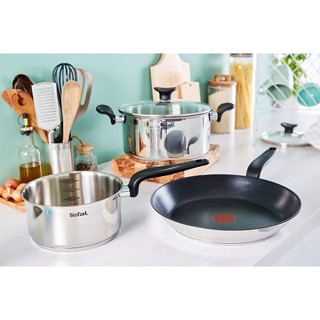 Nồi Cán Dài/Quánh inox Tefal Primary 16cm/18cm -Hàng Chính Hãng - Bảo Hành 24 Tháng