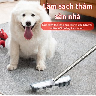 Cây Chà Cọ Sàn Nhà Tắm Cọ Kính Đa Năng 2 trong 1 Bunnies Thân Được Làm Bằng Nhôm Cao Cấp Không Rỉ Bàn Chải Rộng