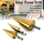 Máy khoan hình nón bước bằng thép HSS cỡ lớn Bộ cắt lỗ 4-12 / 20 / 32mm Boutique