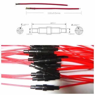 FEIYING Giá đỡ cầu chì thủy tinh 20AWG 5x20mm 6x30mm kèm cáp dây, vỏ 250V bền bỉ, hộp cầu chì loại vít