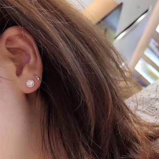 S925 Bạc Zircon Bông Tai Thời Trang Đơn Giản Trang Sức Bông Tai Nữ Quà Tặng Cưới Bán Buôn