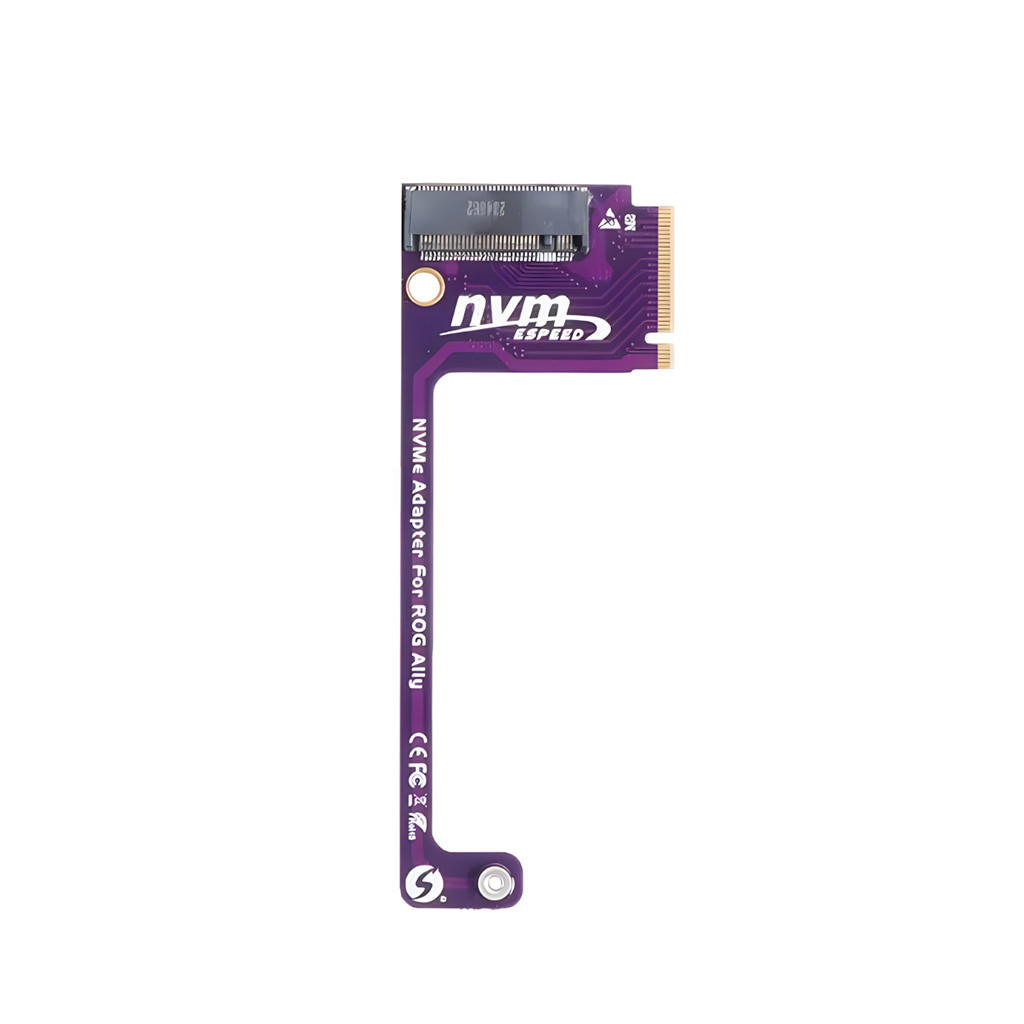 Jeyi PCI-E4.0 cho bảng chuyển tiền cầm tay Rog Ally 90° Thẻ chuyển đổi bộ chuyển đổi độ M2 được sửa đổi cho ổ cứng M.2 NVME 2280