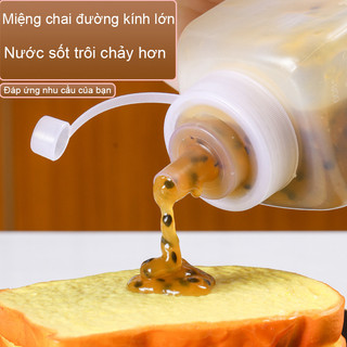 Bóp chai nước sốt, Bình Nhựa Đựng Tương, Chai Nhựa Đựng Sốt chống bụi dung, tích lớn 800/1000ml
