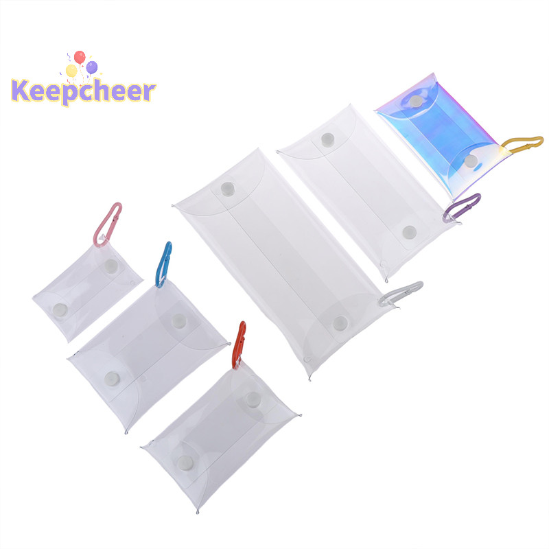[Keepcheer] Túi trưng bày búp bê Anime Ví đựng tiền xu trong suốt Móc khóa Mặt dây chuyền Túi vuông Hộp đựng chìa khóa môi Túi đựng tai nghe [Mới]
