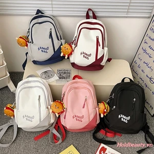Phụ Nữ Dễ Thương Ba Lô In Chữ Cá Tính Đáng Yêu Trường Học Sinh Thường Ngày Ba Lô Túi Đi Học