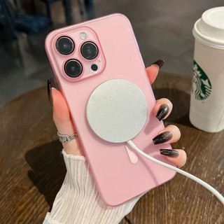 Ốp Điện Thoại Cứng Mờ Siêu Mỏng PC Trong Suốt Từ Tính Cho iPhone 16 15 14 13 12 11 Pro Max 14 15 Plus Vỏ Chống Sốc