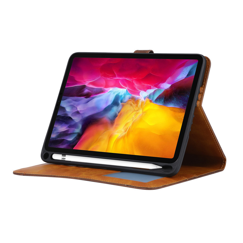 Vỏ Da Tương Thích Với iPad Air 11 13 Pro 11 13 2024 Bao Da Tự Động Ngủ Đánh Thức Và Khe Cắm Bút Chì Thông Minh