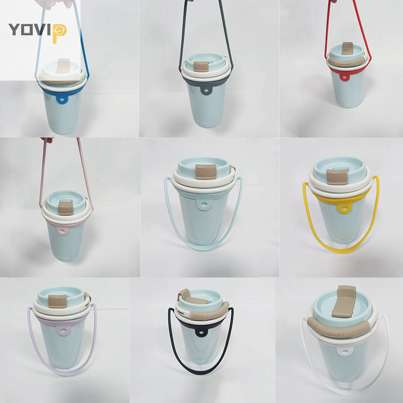 Yovip Di Động Đựng Đồ Uống Giá Đỡ Trà Silicon Dây Cốc Phụ Kiện Cốc Cà Phê Mang Theo Dây Đeo Chai Đựng Cốc Dây Buộc VN