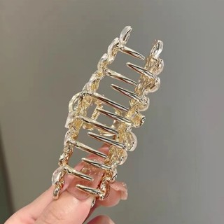 Mauropoli Kẹp tóc hoa thủy tinh đính đá nữ cao cấp, kẹp lớn tinh tế cá mập sau đầu, nửa kẹp mũ đội đầu