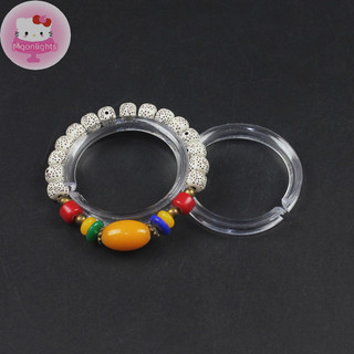 Moonlights 10 Chiếc Trong Suốt Acrylic Vòng Tay Màn Hình Đứng Trang Sức Trưng Bày Kệ Vòng Tròn Trang Sức Chân Đế EN