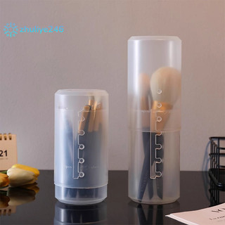 < zhuliye246 > Hộp đựng cọ trang điểm bằng nhựa trong suốt Hộp đựng mỹ phẩm du lịch Túi đựng cốc Bảo quản chống thấm nước Chống bụi