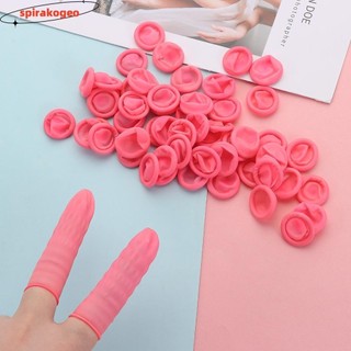 SPIRAKOGEO 100 / 300 CÁI Ngón Tay Cots Găng Tay Cao Su Dùng Một Lần Cao Su Chống Trơn Trượt