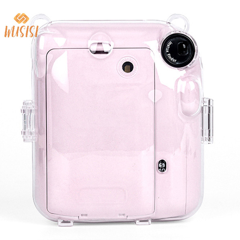 [WUSISI] 1 Hộp đựng máy ảnh pha lê sáng bóng cho Instax 12 Túi đựng long lanh trong suốt có dây đeo cho Instax 12 MỚI