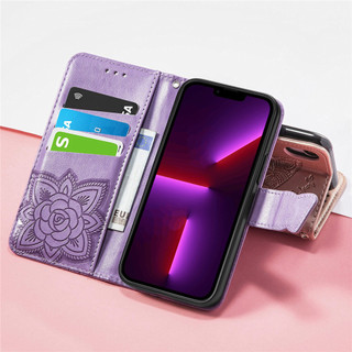 Phụ Nữ Vỏ Điện Thoại Ví Dành Cho Infinix Smart 8 7 6 Pro Plus HD Zero 30 Tecno Spark 20 20C 10 10C GO Pro Plus Flip Cover Chân Đế Da Nam Châm Thẻ Vỏ Bướm