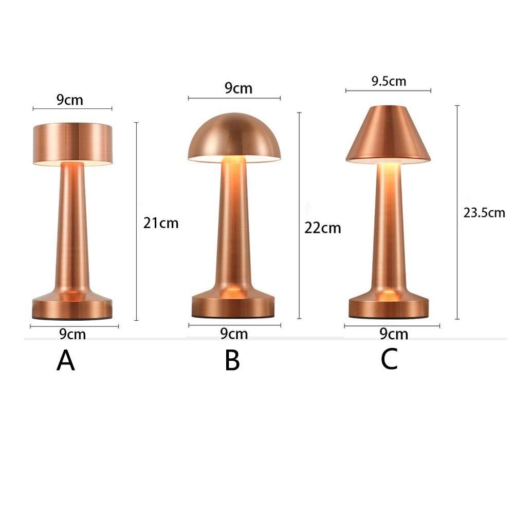 Đèn bàn LED HOBBYIN, Đèn ngủ LED cảm ứng có thể sạc lại USB, Đèn trang trí phòng ngủ 3 màu sáng tạo Retro có thể điều chỉnh độ sáng vô hạn Thanh khách sạn Bàn cà phê